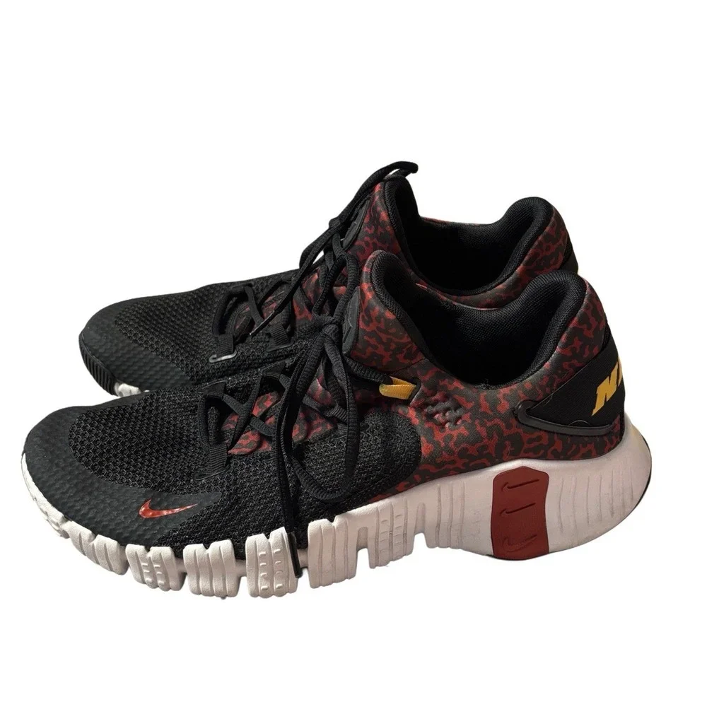 Nike Free Metcon 4 Men's Training Black Dark Cayenne White Solar Flare Sz 13